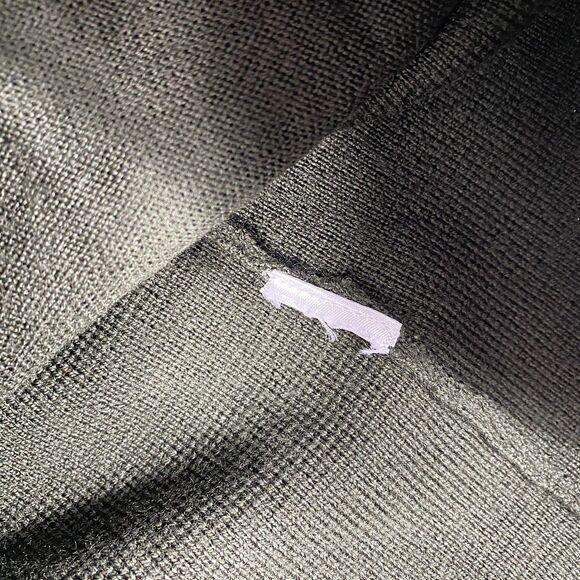 Talbots Merino Wool Cardigan Sweater Womens Medium Green Knit Jacket Grandpa - Picture 6 of 7